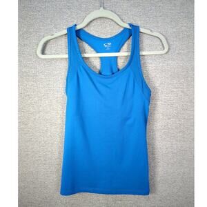 Champion Tank Blue Racerback Athletic Wear Size Small